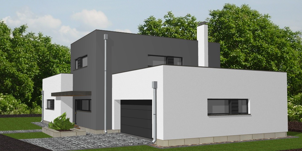 Győr  modern lakóház tervezése