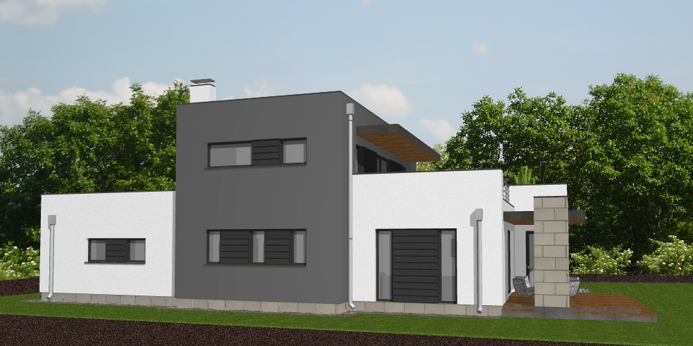 Győr  modern lakóház tervezése