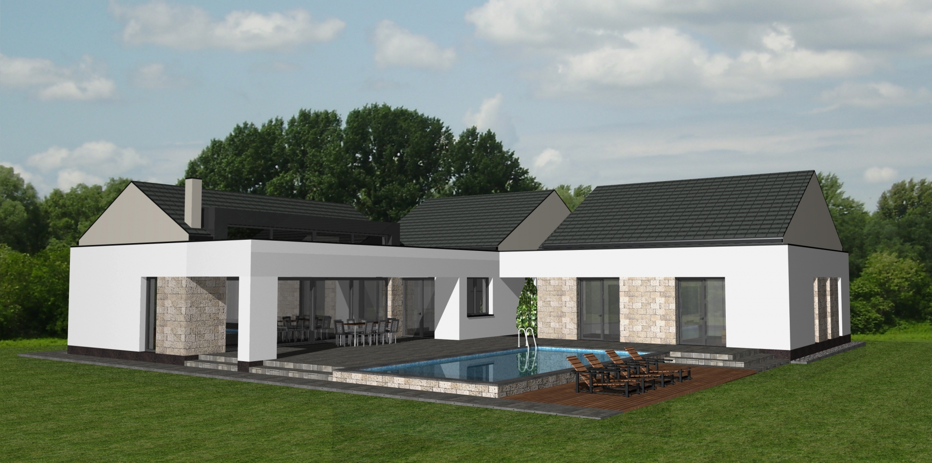Szada kertvárosi villa