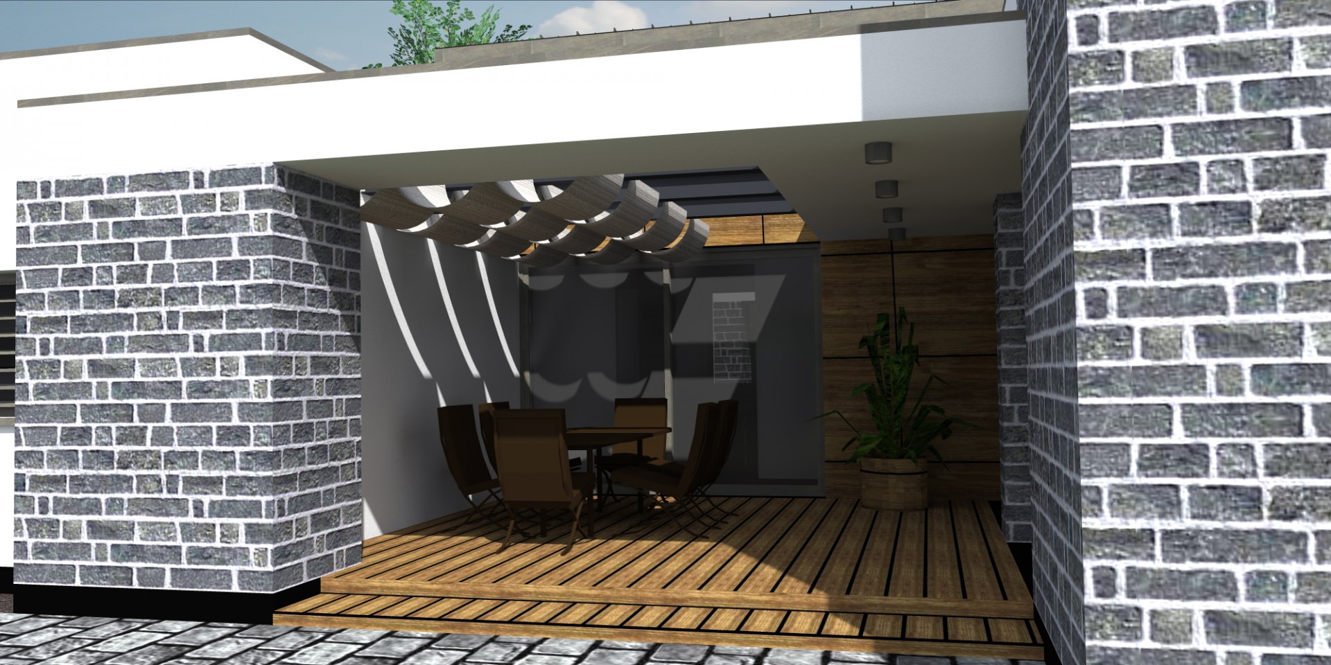 Modern átriumház tervezése