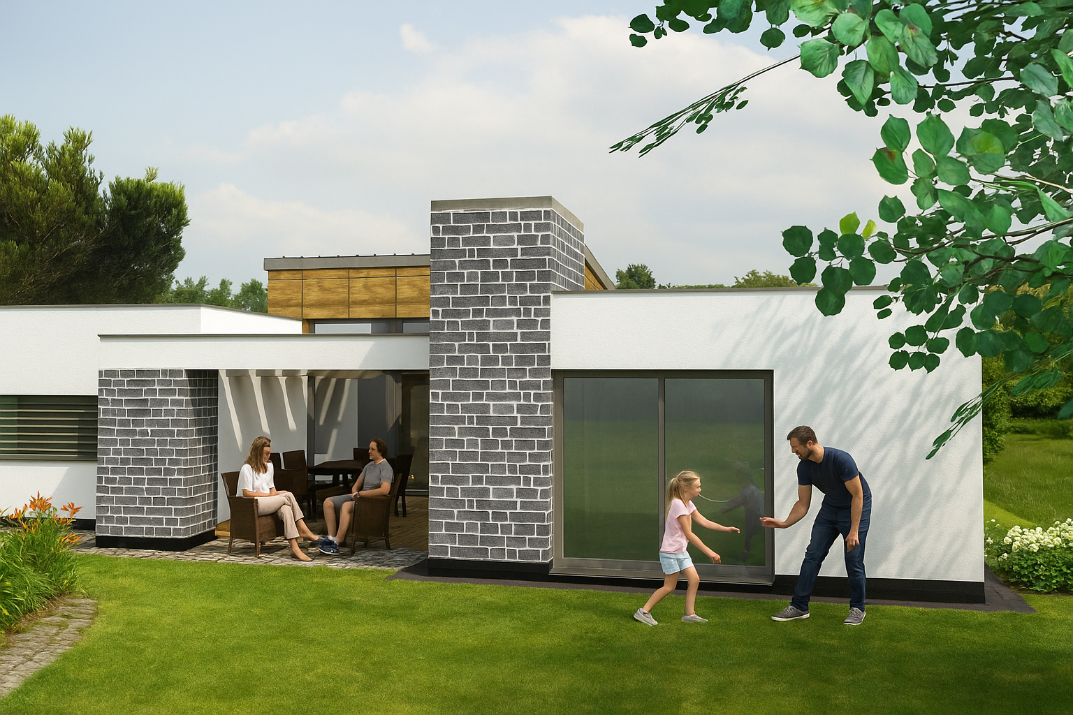 Modern átriumház tervezése