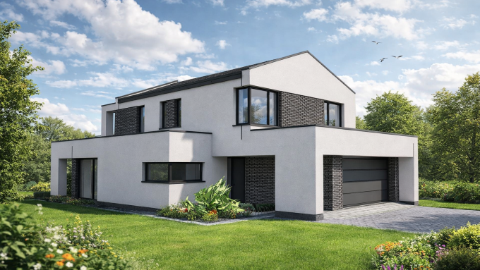 Emeletes modern családiház