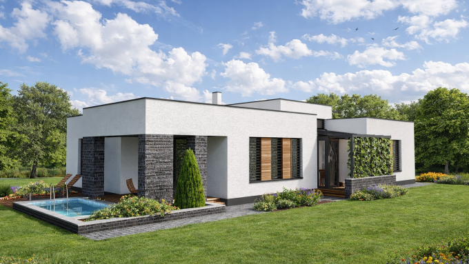 Télikertes ház tervezése